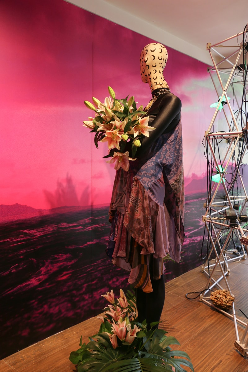 Joyce x Marine Serre Capsule Collection Hong Kong Dress Purple Pink