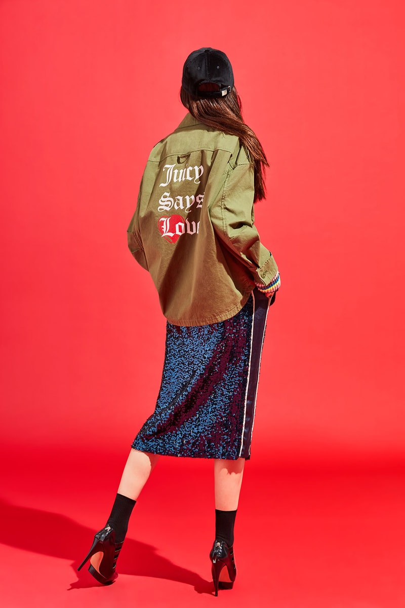 juicy couture south korean collection kpop velour tracksuits rhinestone puffer jackets