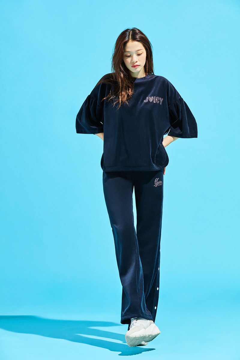 juicy couture south korean collection kpop velour tracksuits rhinestone puffer jackets