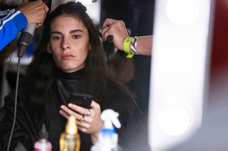 JW Anderson London Fashion Week Backstage Beauty Show SS20 Spring Summer 2020 Hair Makeup Process Kiko Milano Jonathan Anderson Collection Presentation