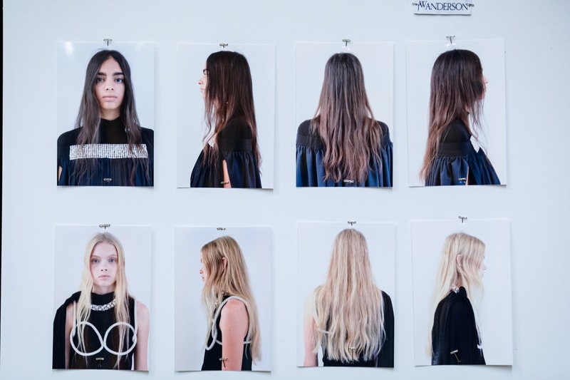 JW Anderson London Fashion Week Backstage Beauty Show SS20 Spring Summer 2020 Hair Makeup Process Kiko Milano Jonathan Anderson Collection Presentation