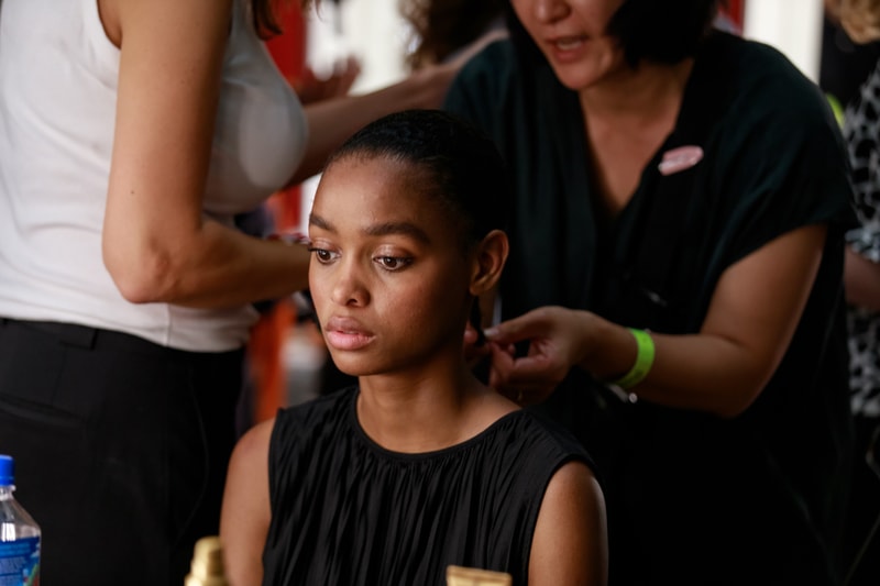 JW Anderson London Fashion Week Backstage Beauty Show SS20 Spring Summer 2020 Hair Makeup Process Kiko Milano Jonathan Anderson Collection Presentation