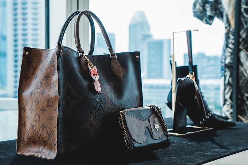 louis vuitton cruise 2020 collection closer look preview monogram gold logo bags clutch phone case egg scarf scarves accessories