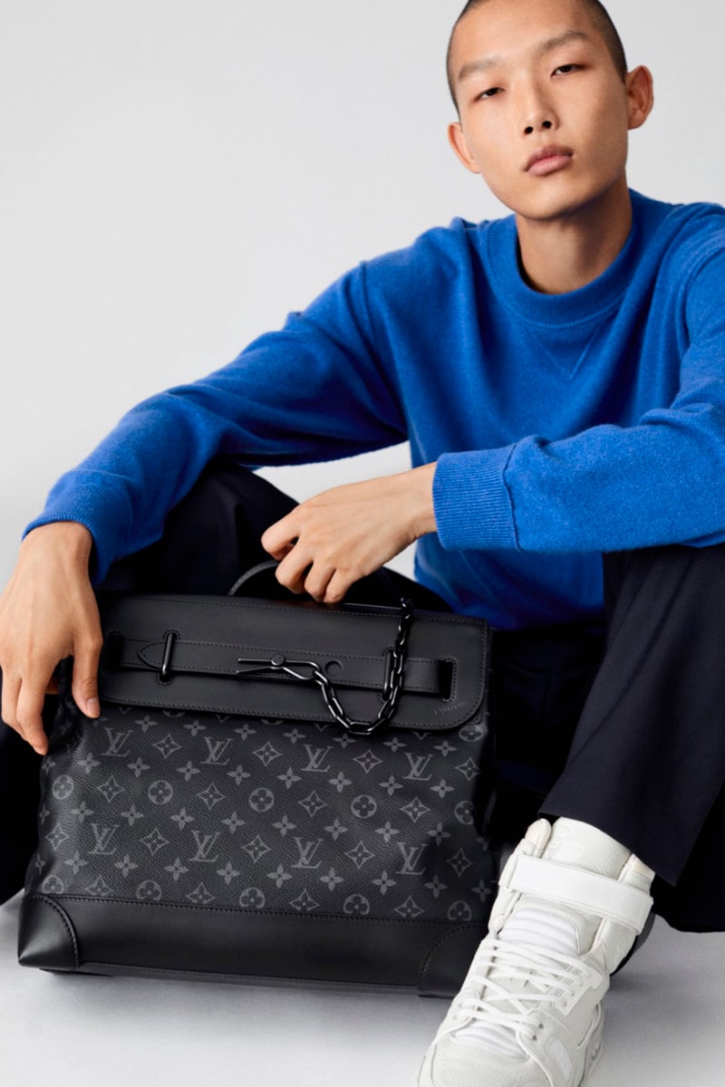 Louis Vuitton Monogram Eclipse Bag Collection Virgil Abloh Designs Print LV Pochette Bag Soft Trunk Accessories Release 