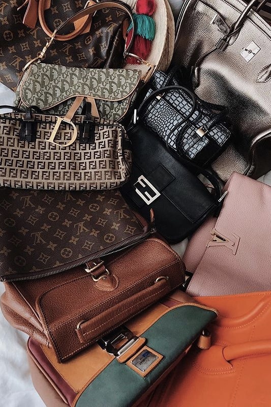 Best Luxury Vintage Fashion Accounts on Depop Fendi Dior Chanel Prada Versace Second Hand Resell Baguette Bag Saddle Bag Monogram Pieces