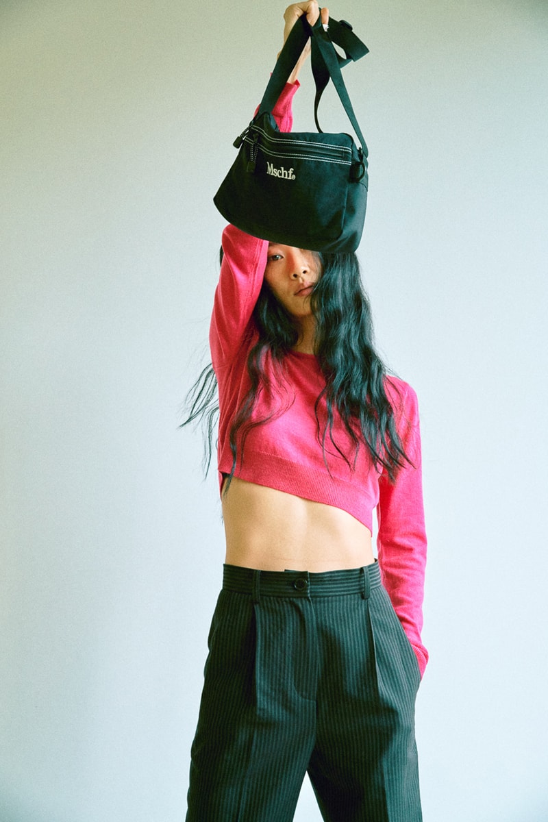 mschf fall winter lookbook streetwear seoul korea fashion bucket hat sweaters pants jackets bags 