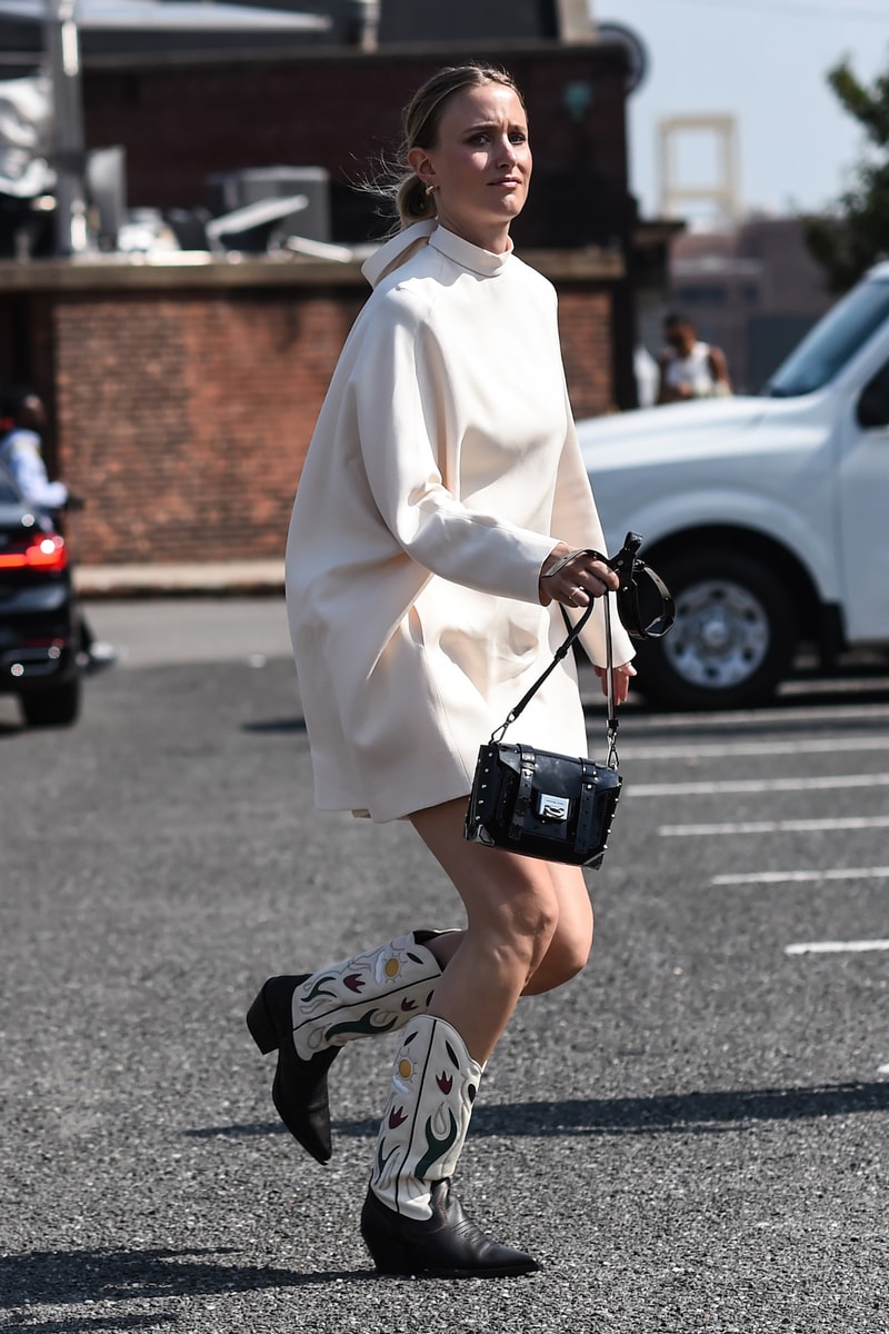 Fashion Week Street Celebrity Style Statement Boots Cowboy Boots Trend Aleali May Aimee Song Xenia Adonts Street Style
