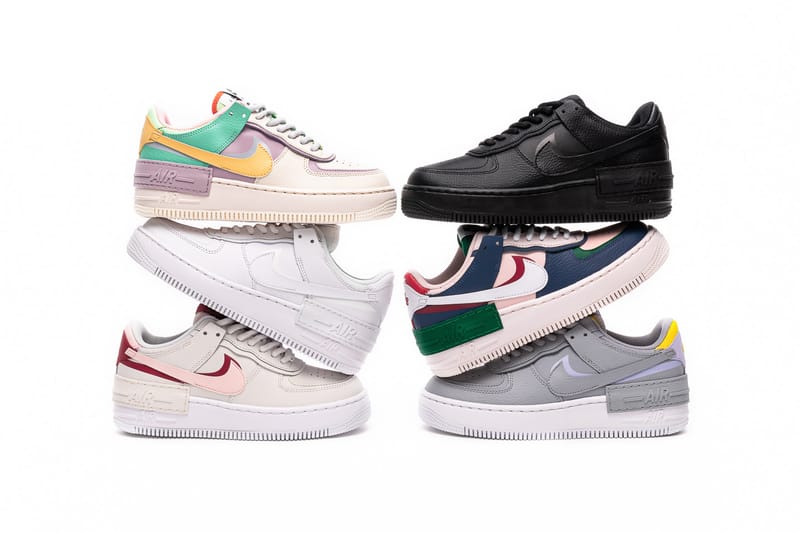 Nike Introduces New Color-Blocked Air Force 1 Shadow Sneaker Pack
