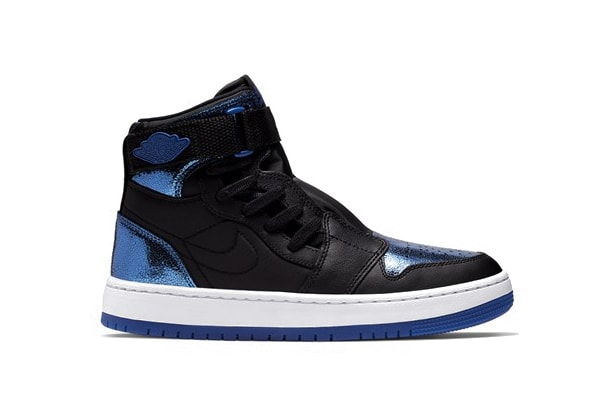 Nike Air Jordan Nova XX Metallic Blue/Black Sneaker Shoe Trainer White Shiny Statement Logo Jordan 1 