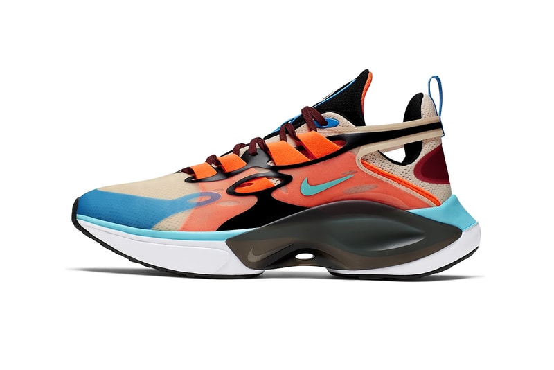 nike signal d ms x sneakers orange blue aqua white release shoe footwear guava ice hyper crimson 