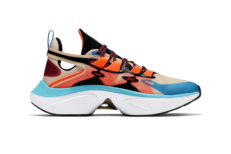 nike signal d ms x sneakers orange blue aqua white release shoe footwear guava ice hyper crimson 