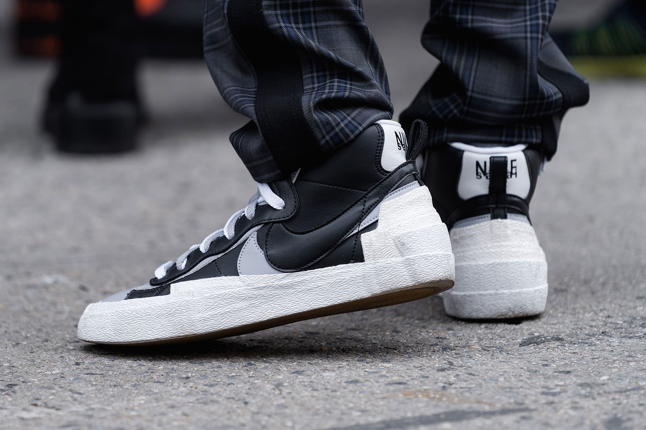 best street style sneakers new york fashion week nyfw nike Flyknit adidas comme des garcons sacai shox yeezy boost 700 balenciaga track converse pro leather ss20 spring summer 2020 