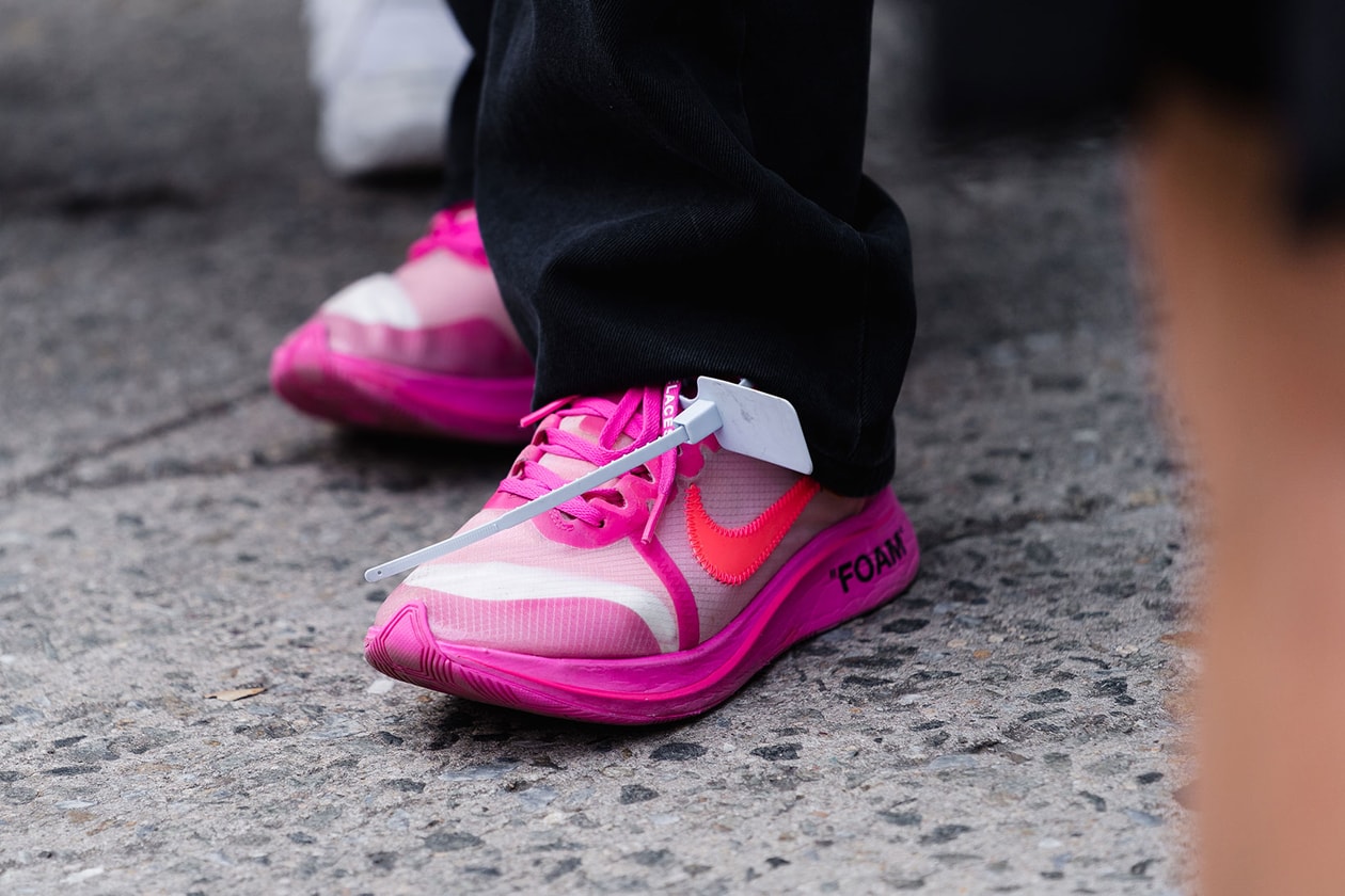 best street style sneakers new york fashion week nyfw nike Flyknit adidas comme des garcons sacai shox yeezy boost 700 balenciaga track converse pro leather ss20 spring summer 2020 