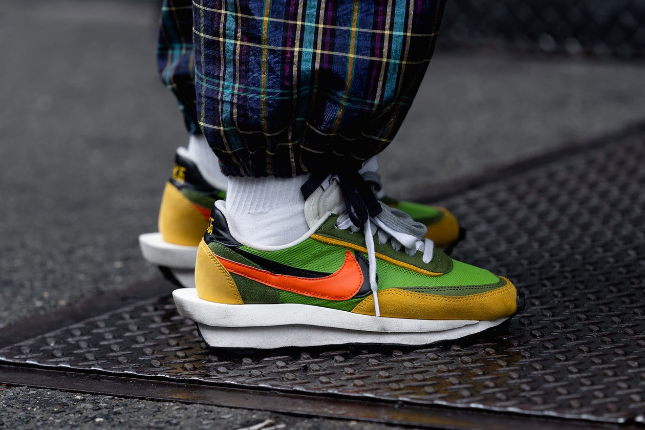 best street style sneakers new york fashion week nyfw nike Flyknit adidas comme des garcons sacai shox yeezy boost 700 balenciaga track converse pro leather ss20 spring summer 2020 