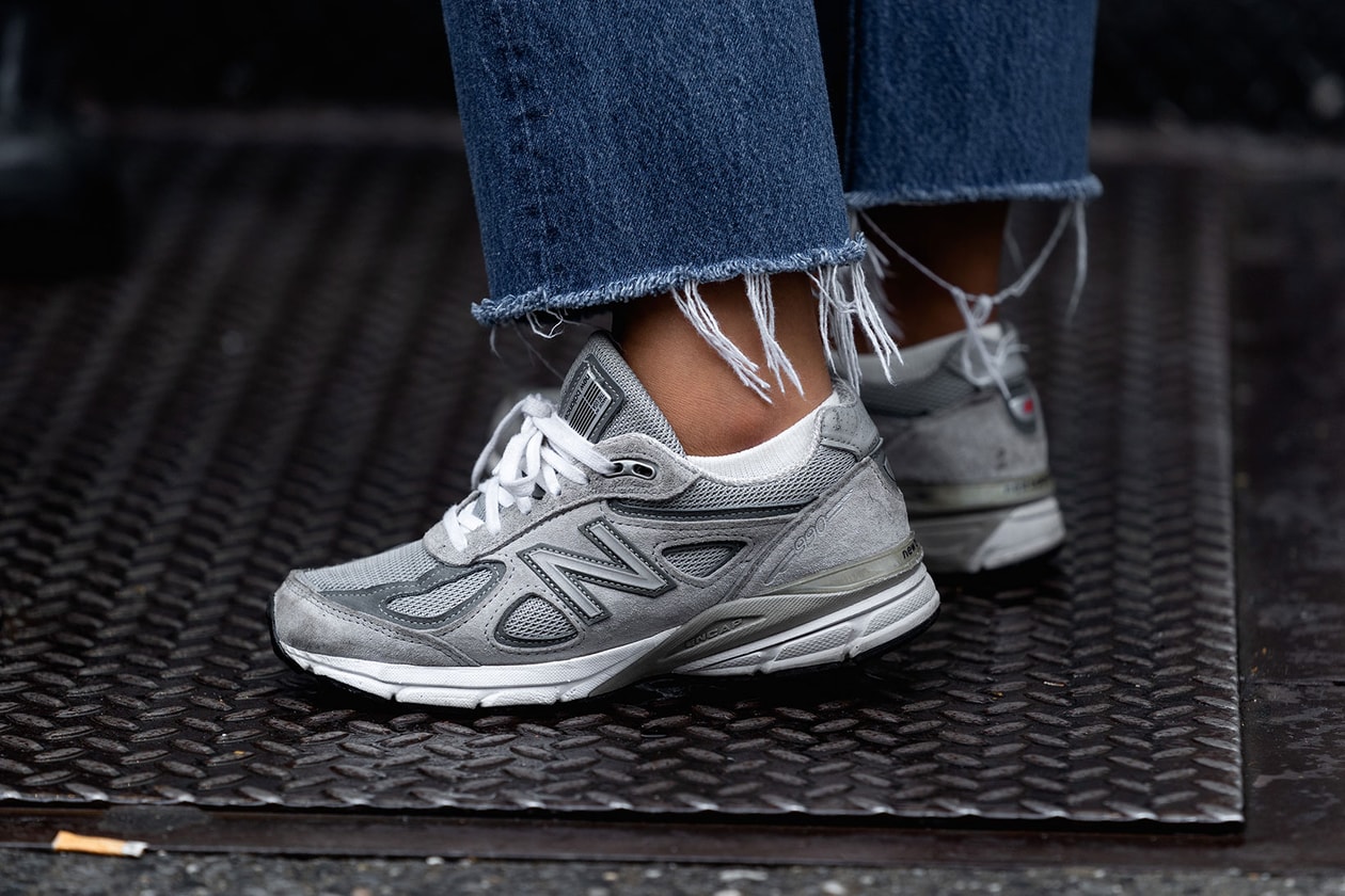 best street style sneakers new york fashion week nyfw nike Flyknit adidas comme des garcons sacai shox yeezy boost 700 balenciaga track converse pro leather ss20 spring summer 2020 