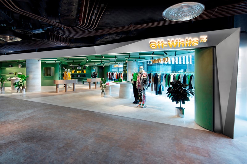 off white hong kong store victoria harbour k11 interior