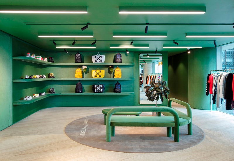 off white hong kong store victoria harbour k11 interior