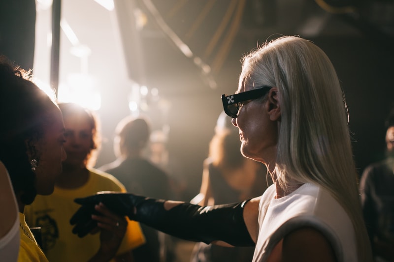 Off-White Spring/Summer 2020 Collection Backstage Gigi Hadid Bella Hadid Adut Akech Alek Wek Virgil Abloh Peggy Gou Halsey Sita Abellan