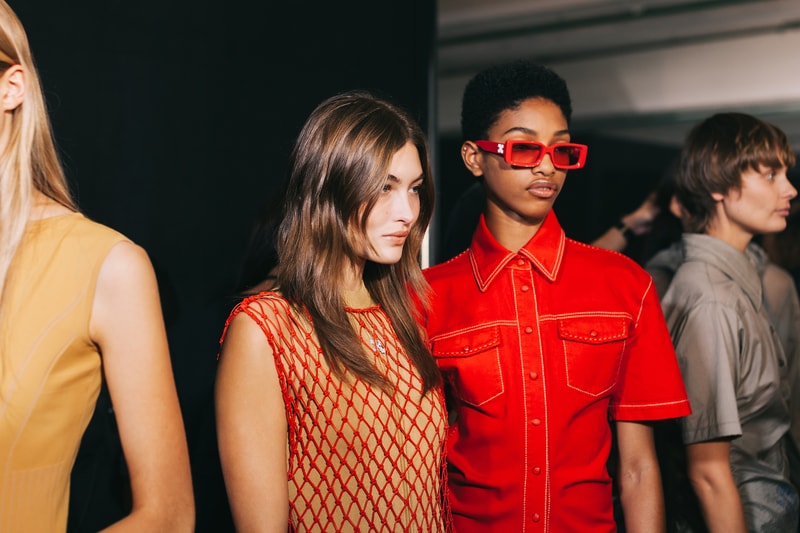 Off-White Spring/Summer 2020 Collection Backstage Gigi Hadid Bella Hadid Adut Akech Alek Wek Virgil Abloh Peggy Gou Halsey Sita Abellan