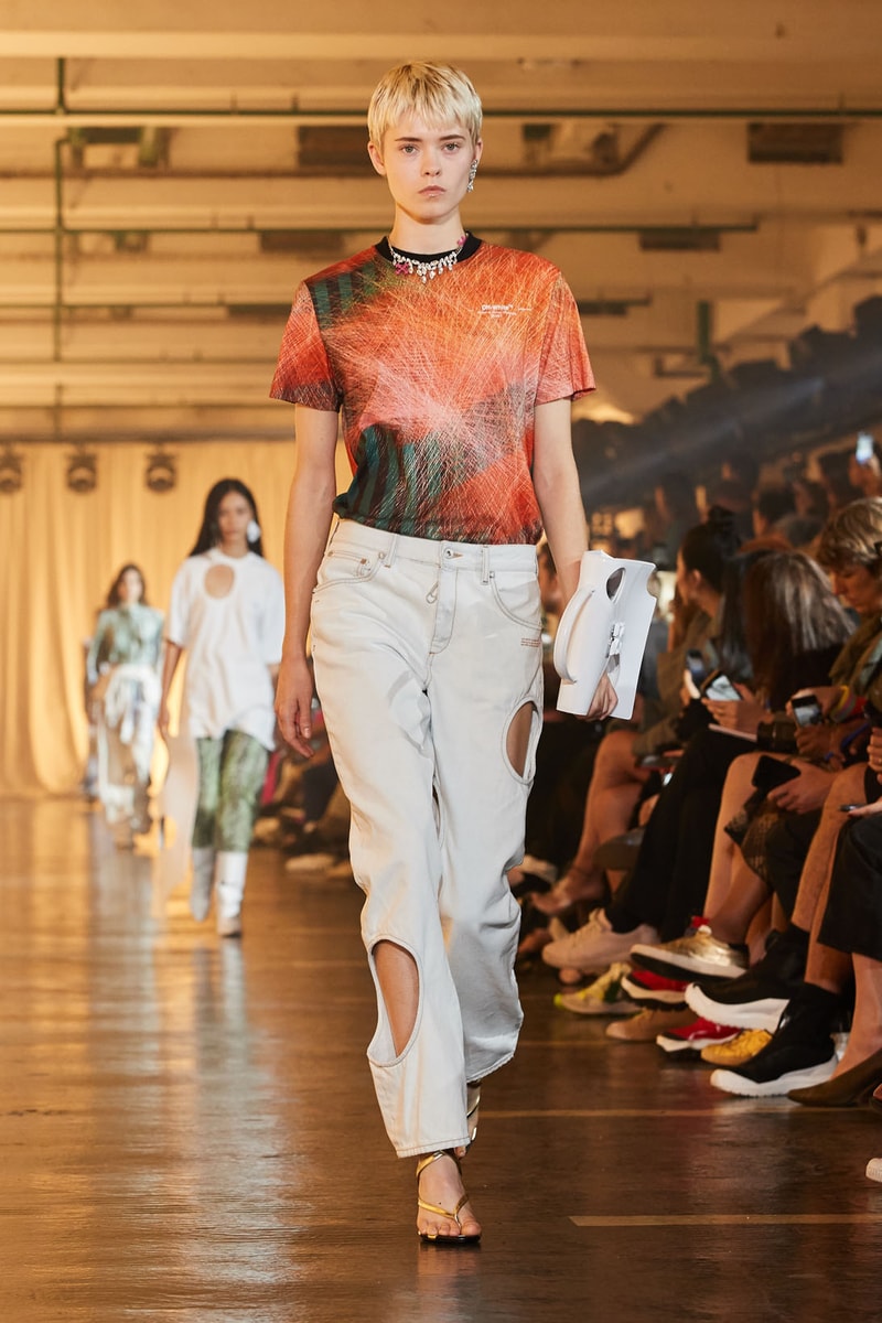 off-white spring summer 2020 virgil abloh runway paris fashion week bella gigi hadid 