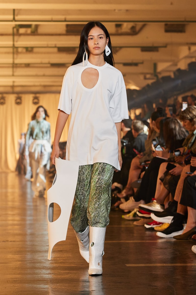 off-white spring summer 2020 virgil abloh runway paris fashion week bella gigi hadid 