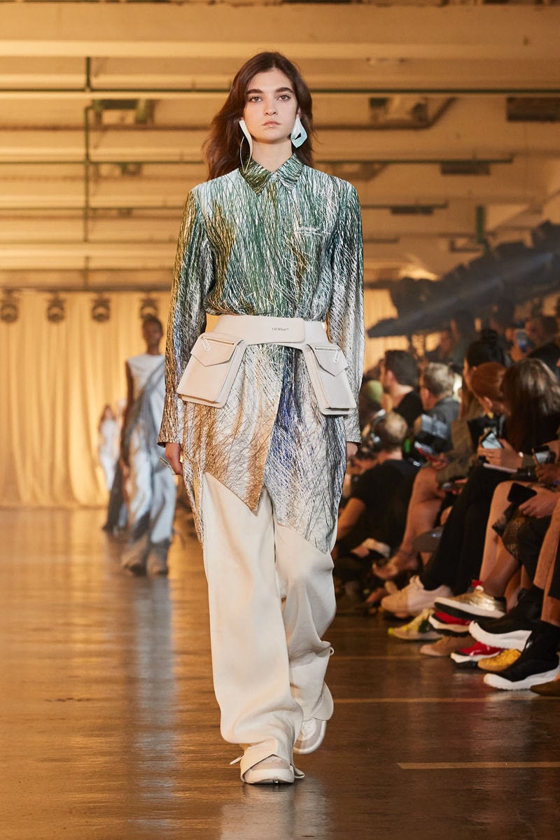 off-white spring summer 2020 virgil abloh runway paris fashion week bella gigi hadid 