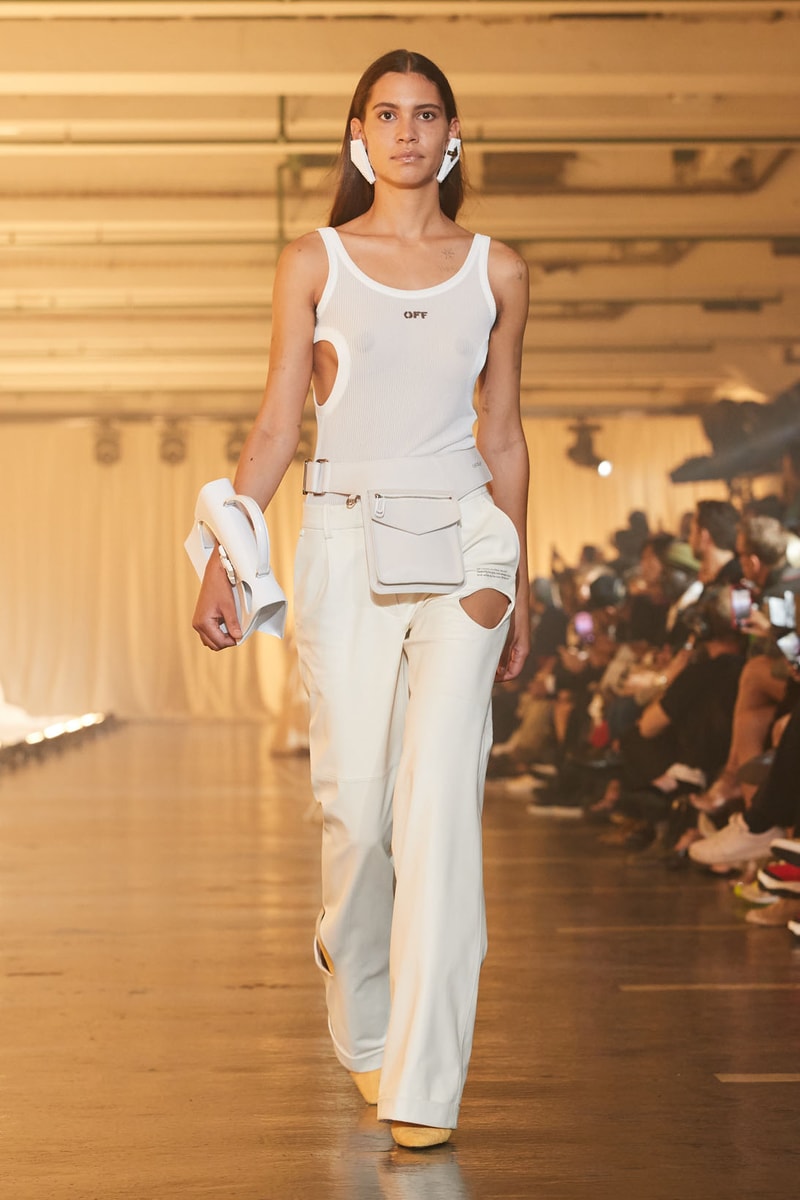off-white spring summer 2020 virgil abloh runway paris fashion week bella gigi hadid 