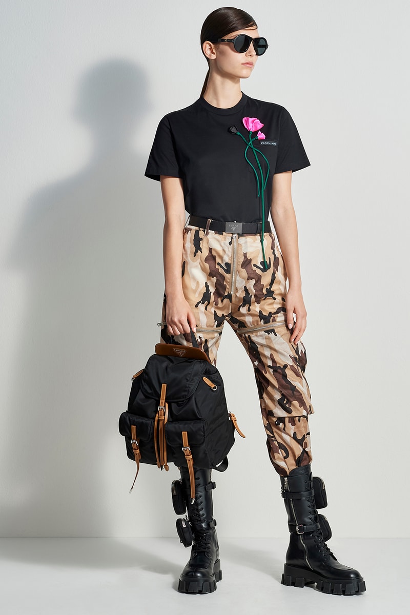 Prada Escape Collection Selfridges London Store Camo Water Bottle