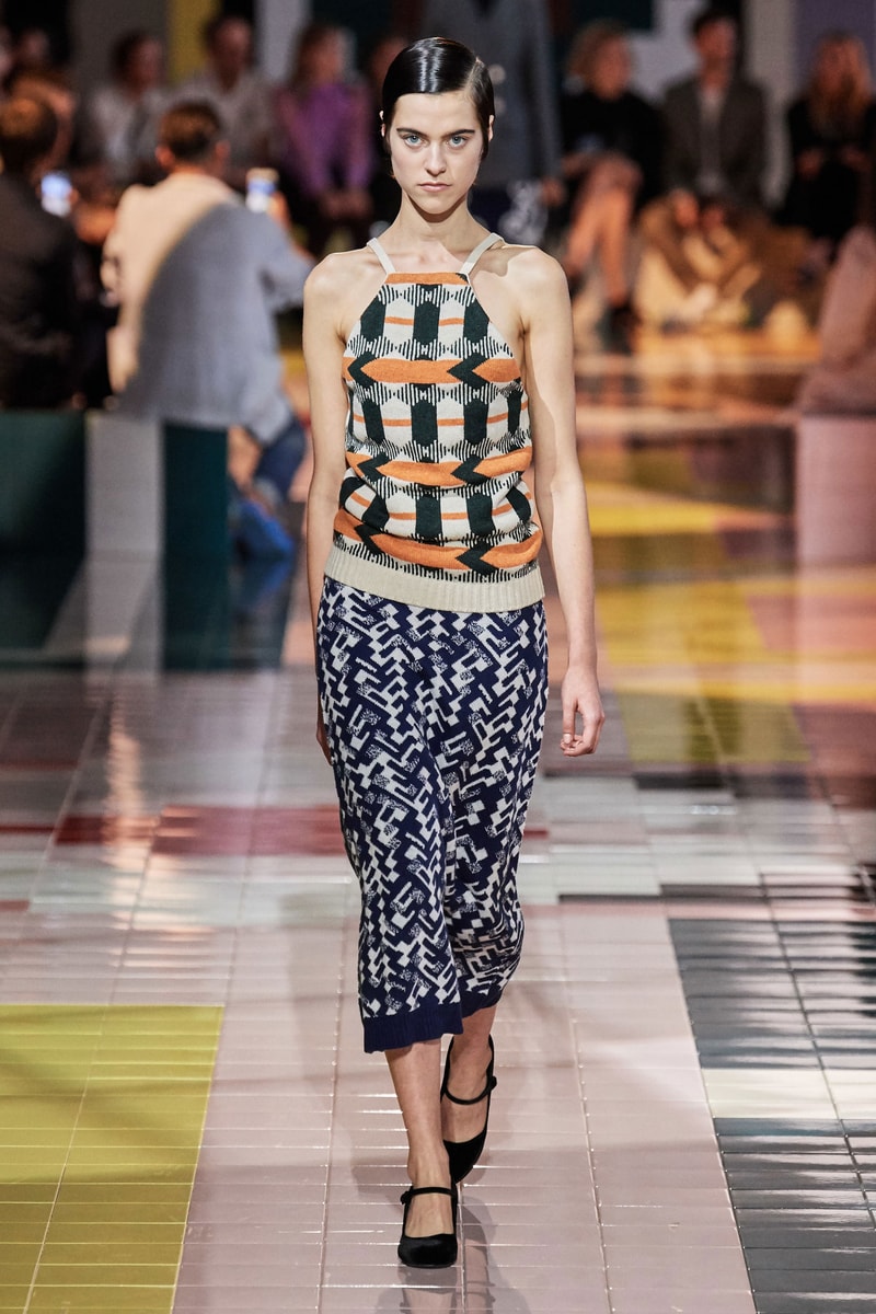 Prada Spring Summer 2020 Collection Milan Fashion Week Top Black Orange