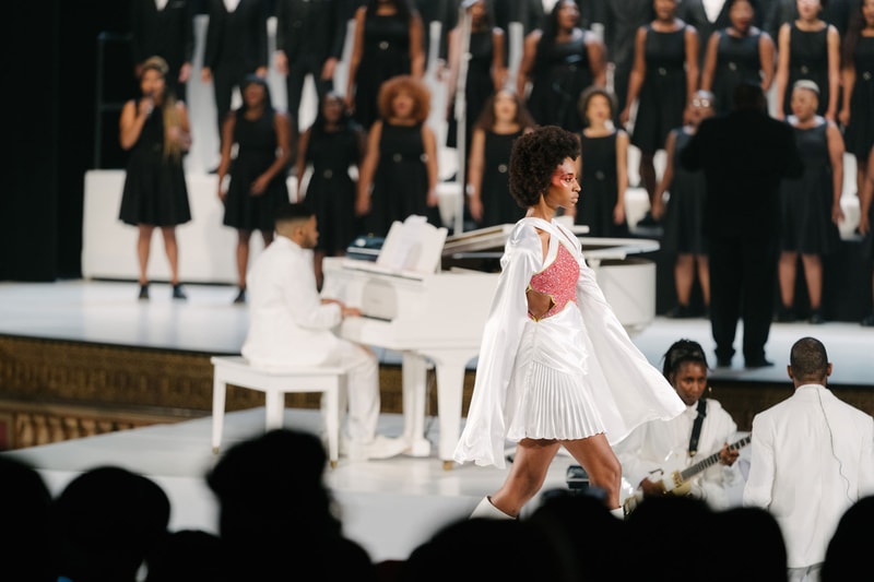 Pyer Moss Collection 3 New York Fashion Week Spring Summer 2020 Dress White