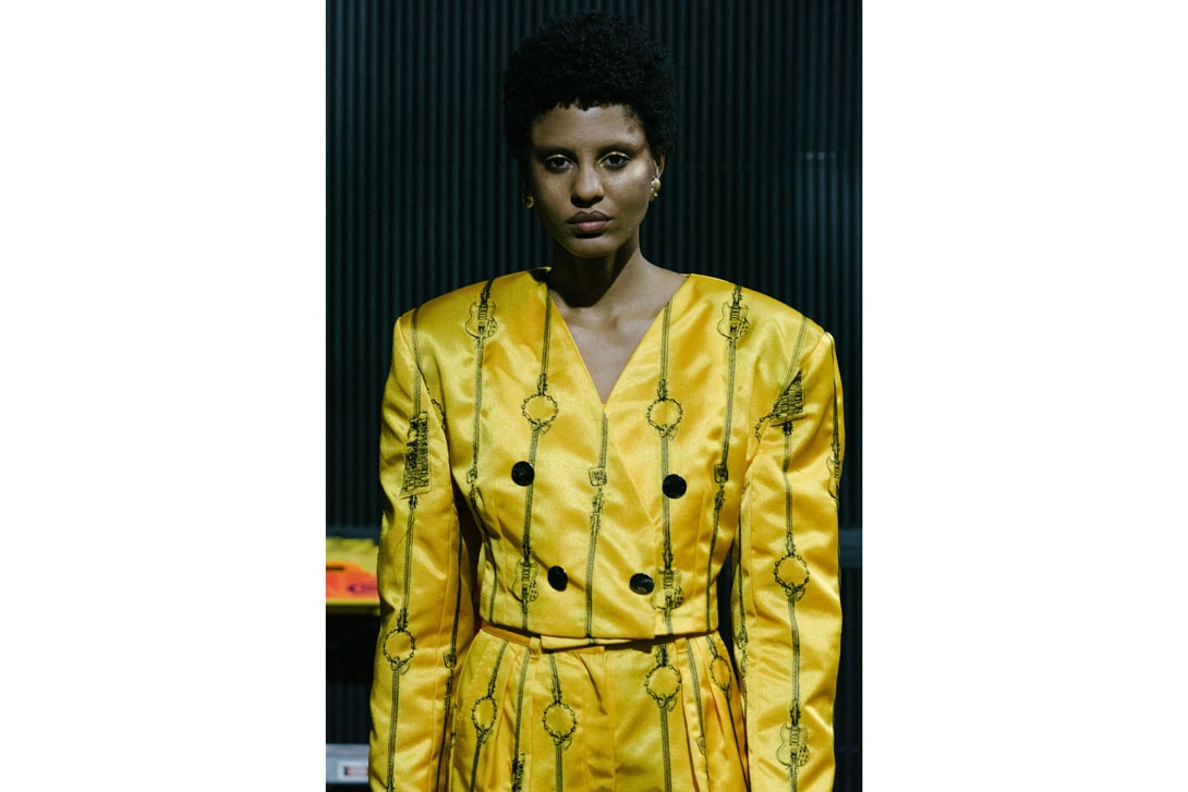 Pyer Moss New York Fashion Week Spring Summer 2020 Dress Yellow