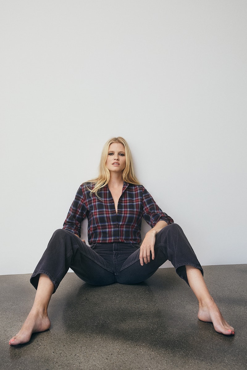 reformation fall ref jeans denim sustainability eco friendly collection lara stone fashion clothes dresses jackets jumpsuits
