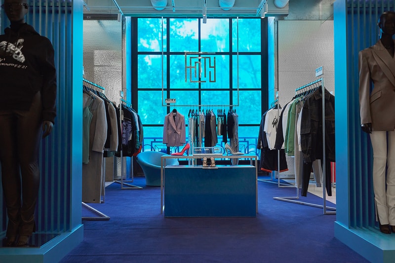 rihanna fenty pop up galeries lafayette champs elysees paris fashion clothes 