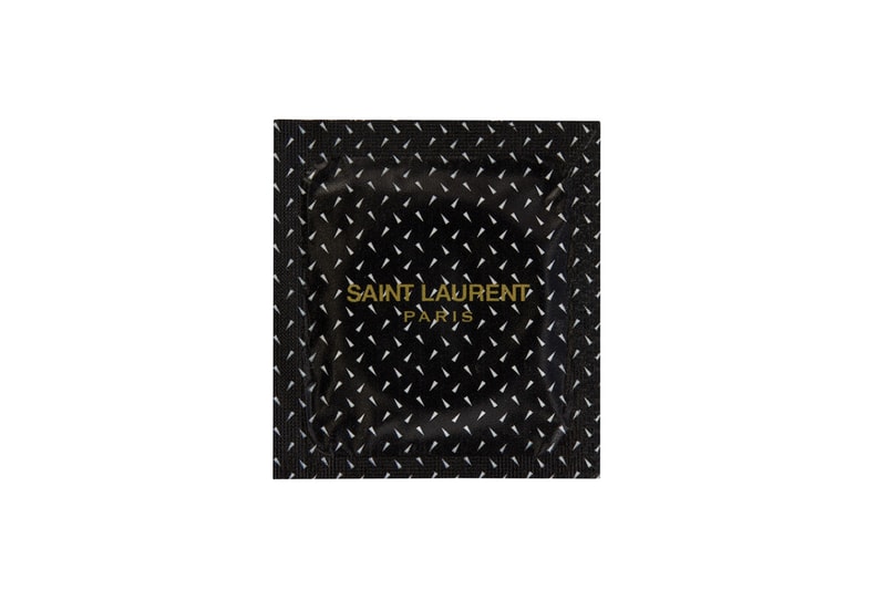 Saint Laurent YSL Condoms Packaging Black
