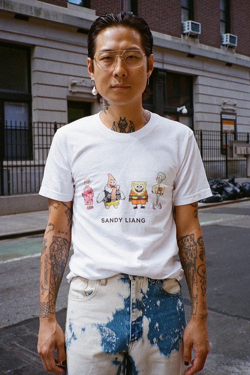 sandy liang spongebob squarepants collaboration nickelodeon tshirt