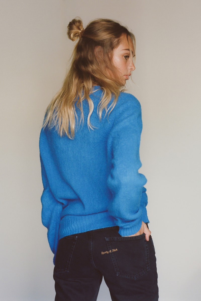Sporty & Rich x Harmony Emily Oberg Collaboration Lookbook Collection Sweaters Logo Knits Beanie 
