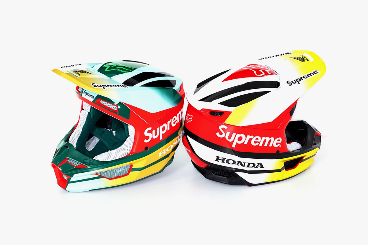 supreme honda fox racing fall winter collection jackets sweatshirts pants goggles gloves helmets