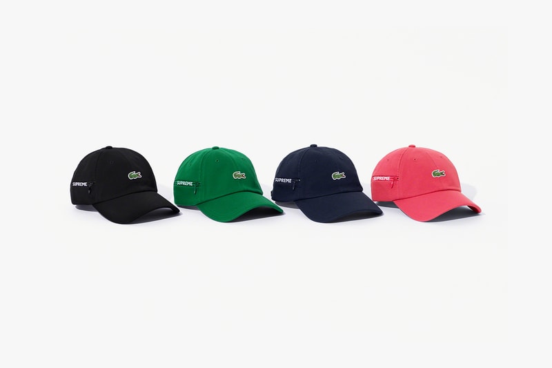 supreme lacoste fall winter collection jackets hoodies pants hats beanies release date clothes fashion
