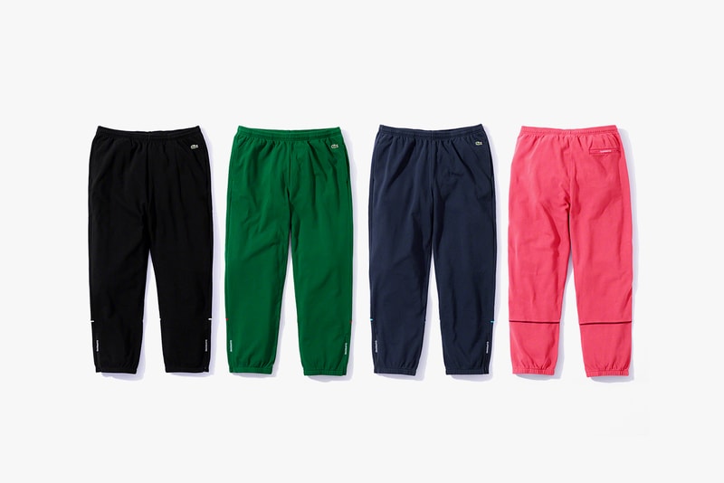 supreme lacoste fall winter collection jackets hoodies pants hats beanies release date clothes fashion