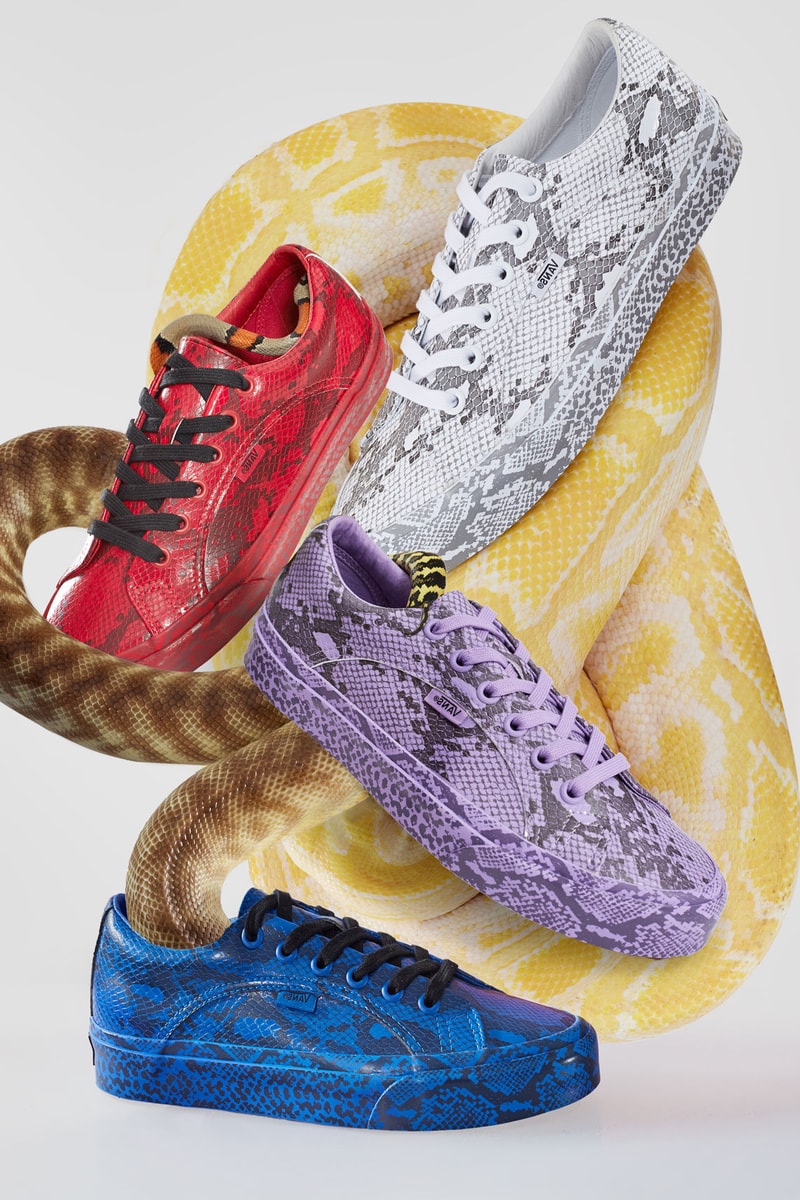 Vans x Opening Ceremony Lampin Snakeskin Pack White Red Purple Blue