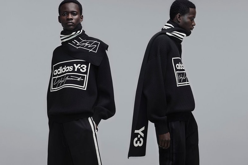 Y-3 Fall Winter 2019 Campaign Sweater Scarf Black