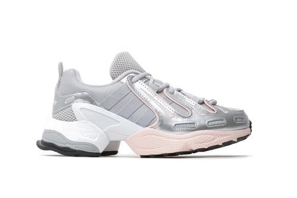adidas Originals EQT Gazelle Sneaker Pastel Pink Silver Grey Shoe Trainer Futuristic Chunky Silhouette