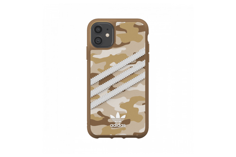 adidas Originals iPhone 11 Case 3-Stripes Camo Raw Gold
