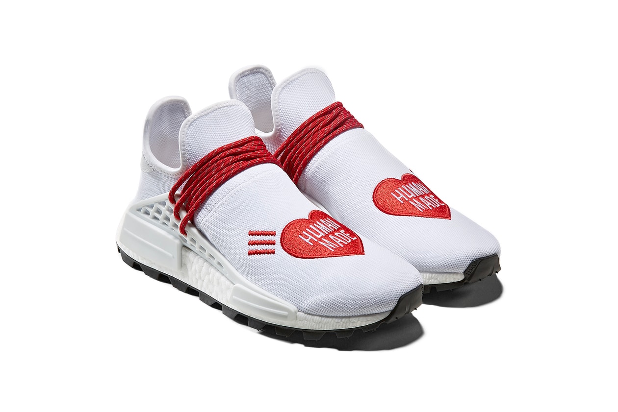 adidas originals pharrell human made nigo collaboration hu nmd tennis solar sneakers trainers 