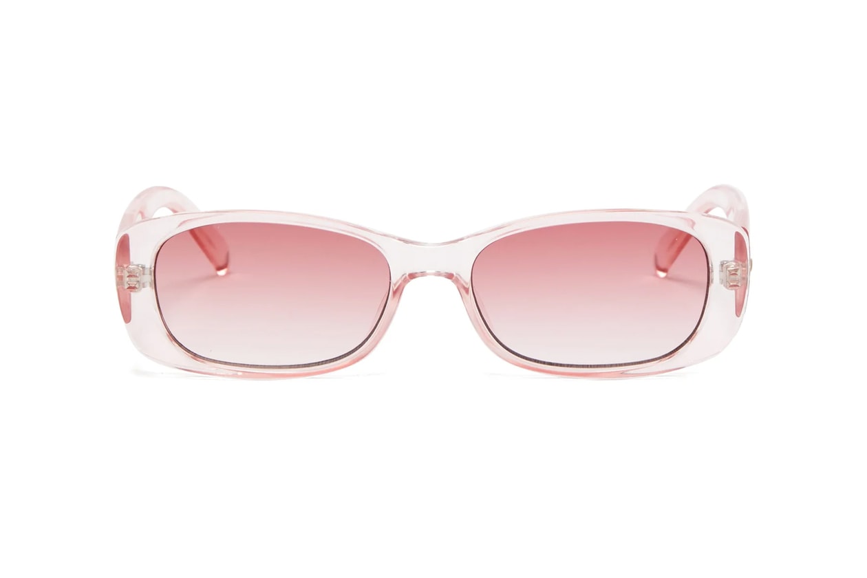 bella hadid colored tinted sunglasses blazer fanny pack prada flowers 80s eighties fashion trends 