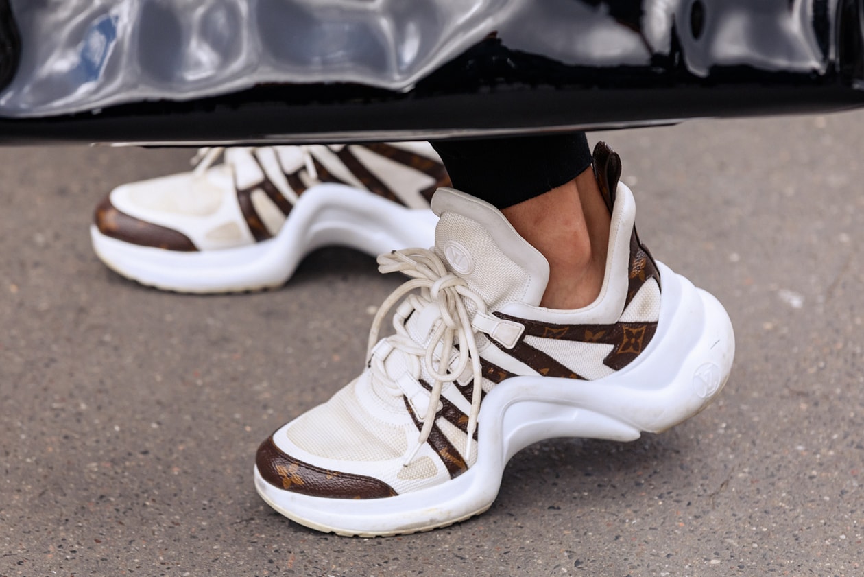 Louis Vuitton LV runway lace up sneakers trainers women shoes lady