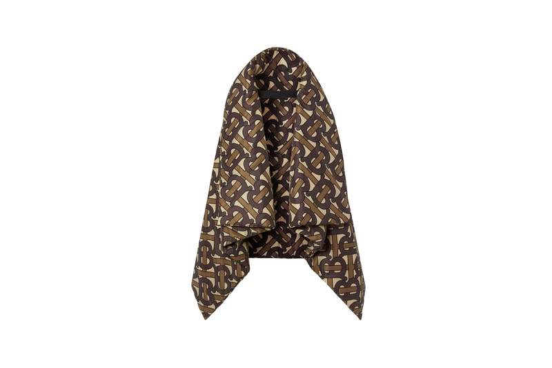Burberry Monogram Puffer Scarf Bridle Brown