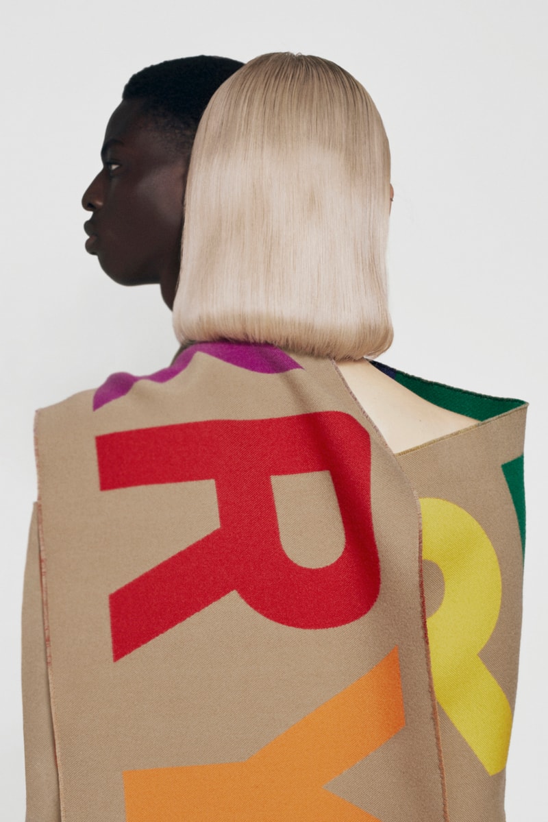 Burberry Rainbow Logo Scarf B-Series Release Riccardo Tisci Design Exclusive Limited Edition