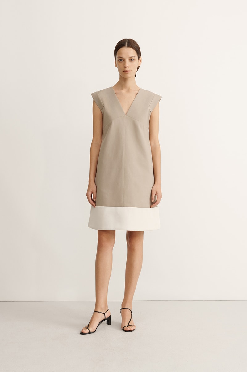 COS Spring Summer 2020 Collection Lookbook Cotton Mini Dress Pale Khaki