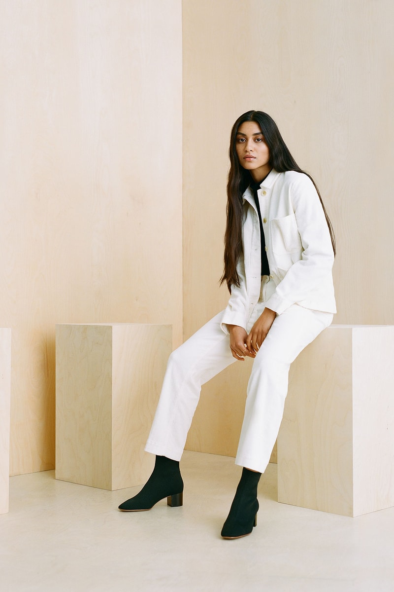 everlane pop in at nordstrom sustainability silk cashmere sweaters denim jackets shirts coats outerwear shoes